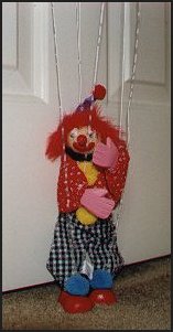 puppet clown at the door, 13,800 bytes